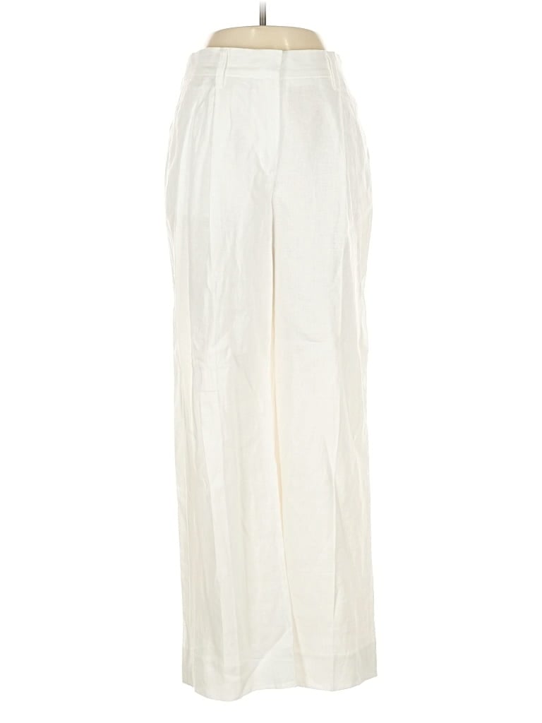 Pre-owned Reformation Linen Pants In White