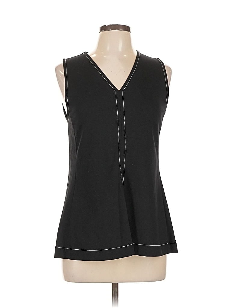 Pre-owned Ann Taylor Sleeveless Blouse In Black