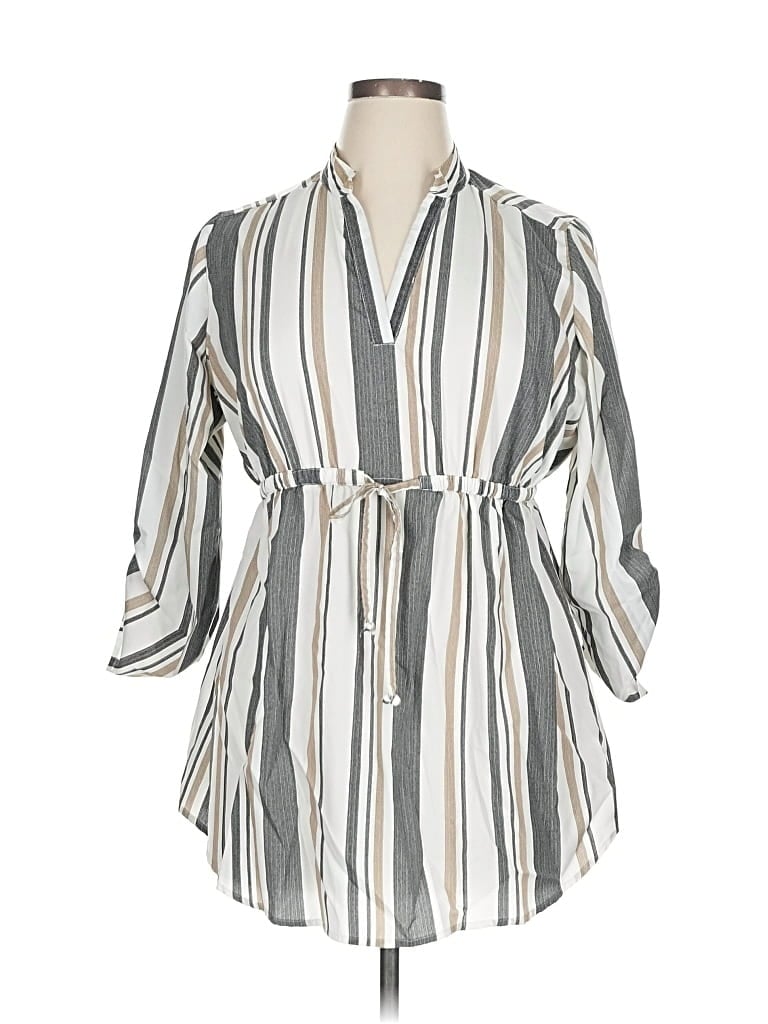 Pre-owned Blush Casual Dress In Gray