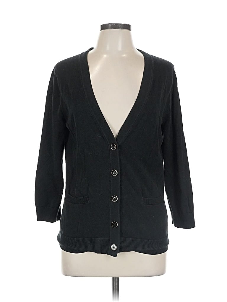 Pre-owned Banana Republic Factory Store Cardigan Sweater In Black