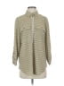 MICHAEL Michael Kors Chevron-herringbone Green Long Sleeve Blouse Size S - photo 1