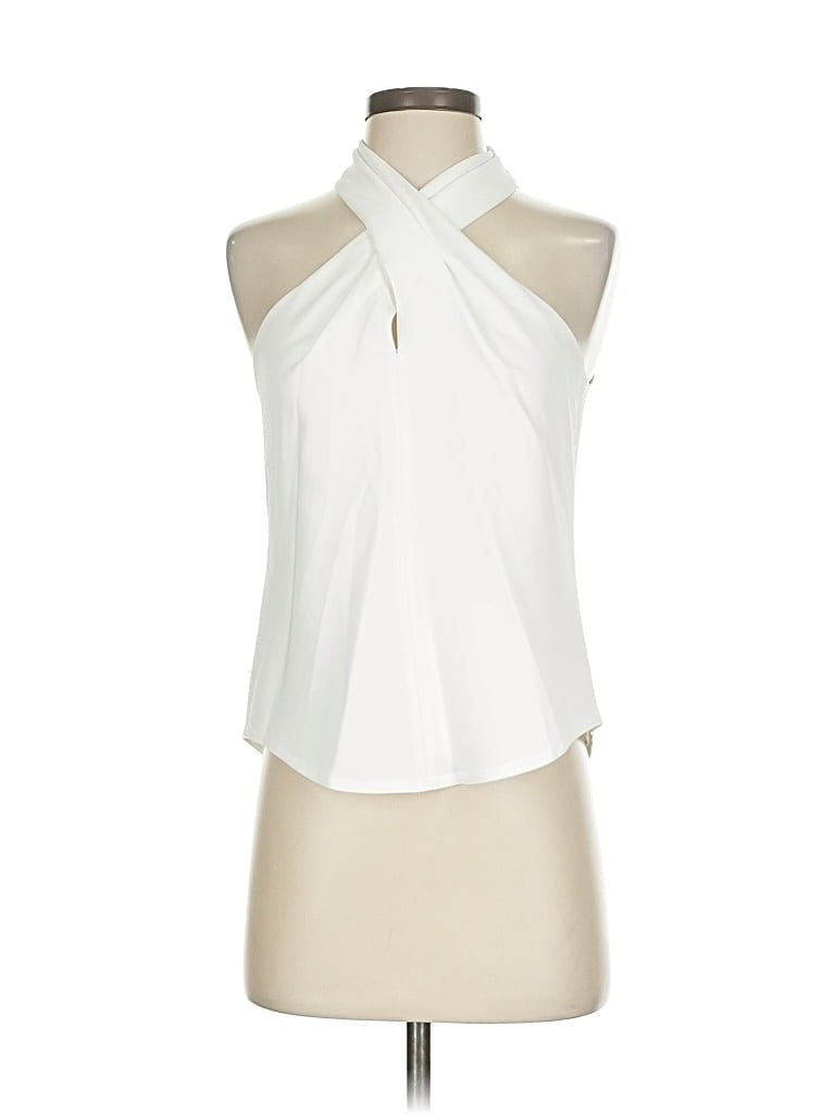 Pre-owned A.l.c Sleeveless Blouse In White