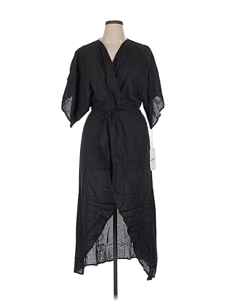 Lezat Casual Dress In Black