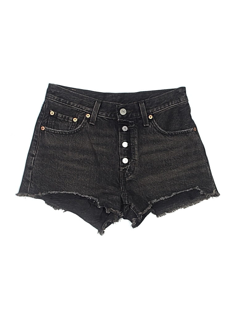 Pre-owned Levi's Denim Shorts In Black