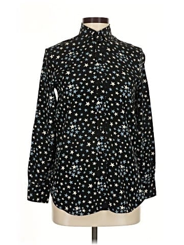 Saint Laurent Long Sleeve Silk Top (view 1)