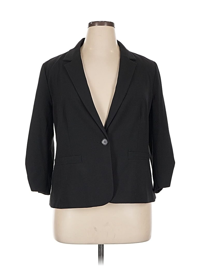Pre-owned Eliza J Blazer Jacket In Black