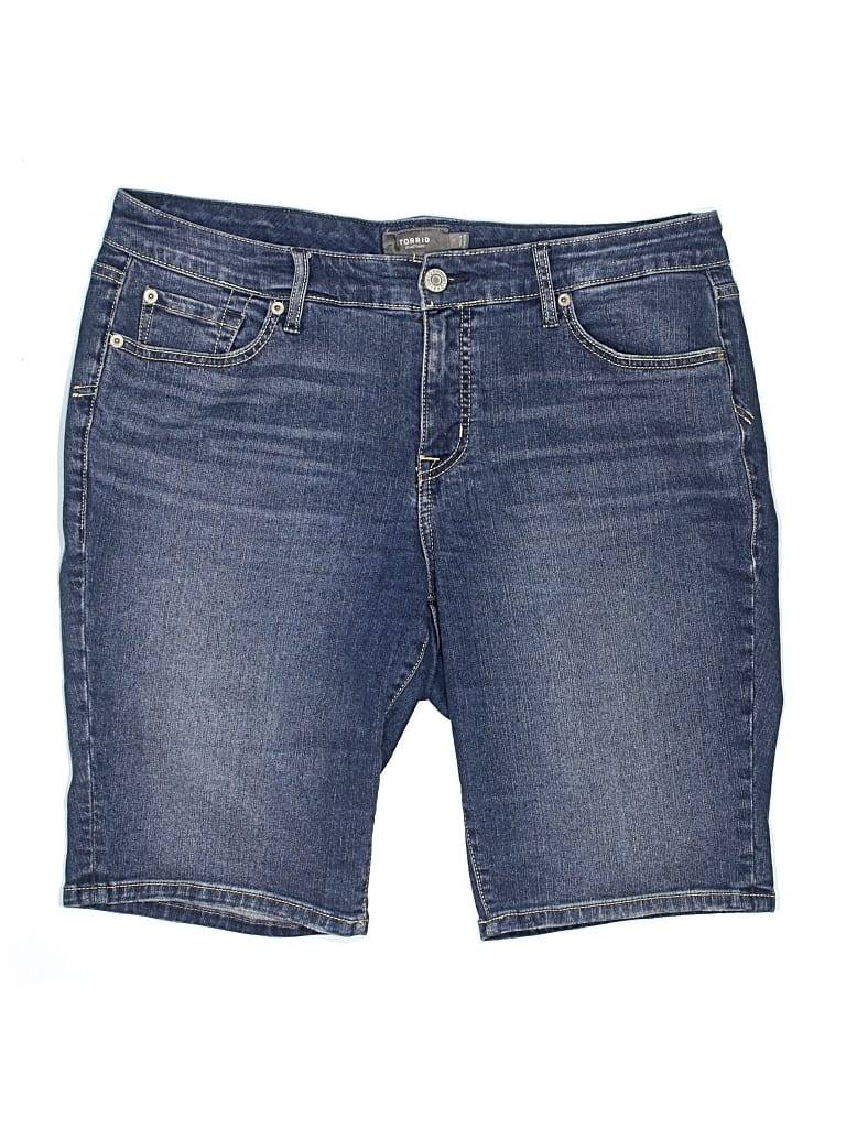 Pre-owned Torrid Denim Shorts In Blue