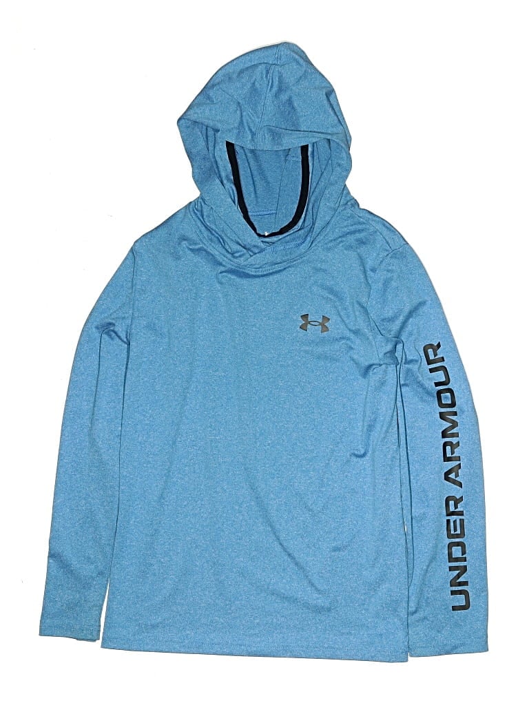 Pre-owned Under Armour Kids' Pullover Hoodie In Blue