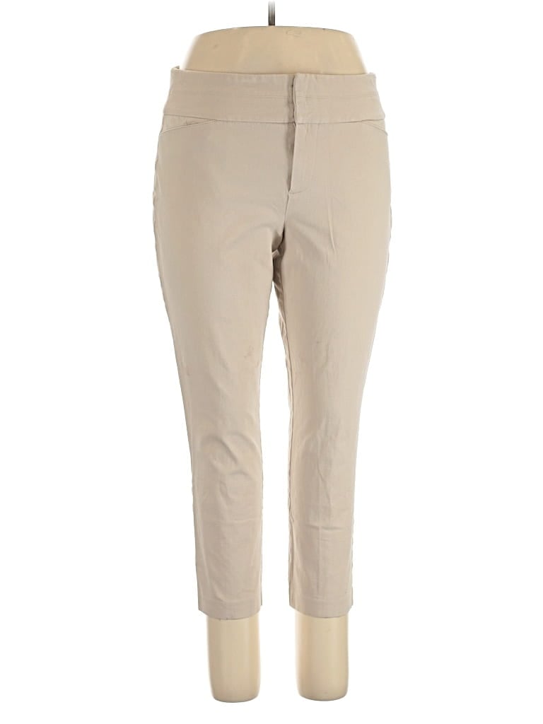 Pre-owned Elle Khaki Pant In Brown