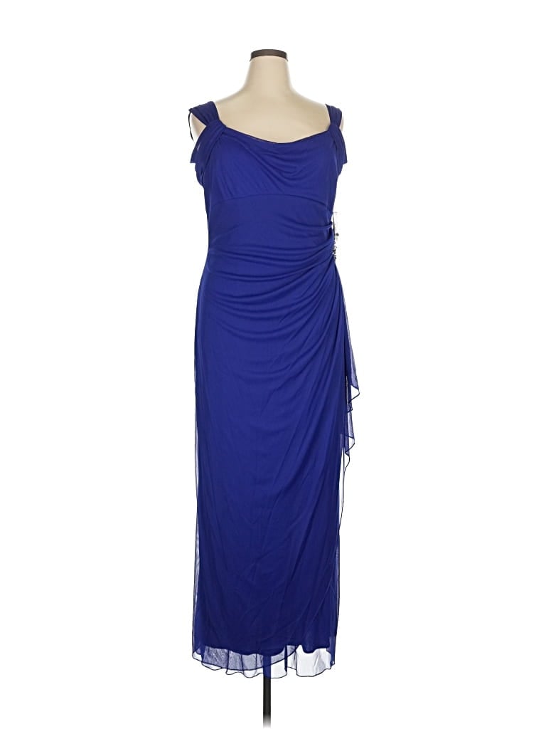 Pre-owned Alex Evenings Cocktail Dress In Blue