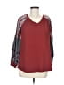 Assorted Brands Burgundy 3/4 Sleeve Top Size M - photo 1