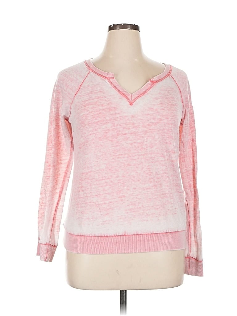 Pre-owned Roxy Long Sleeve T-shirt In Pink