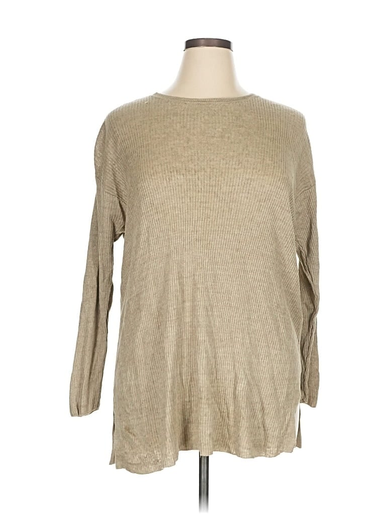 Pre-owned Eileen Fisher Pullover Sweater In Brown