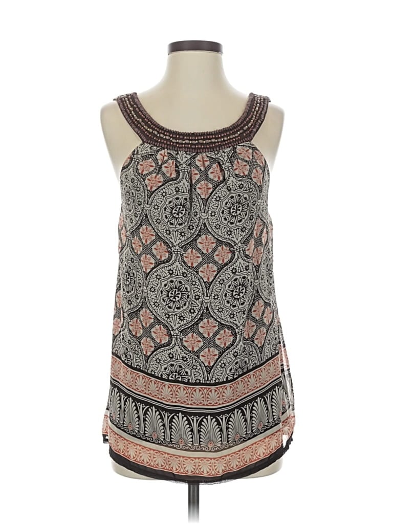 Pre-owned Twenty One Sleeveless Blouse In Gray