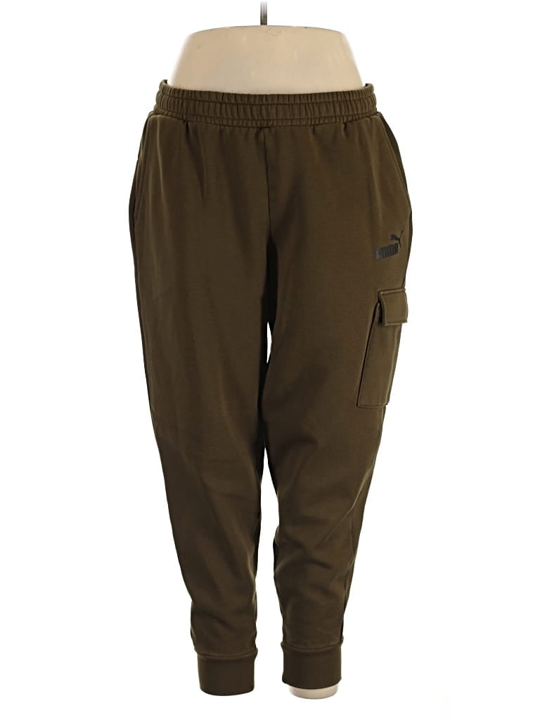 Pre-owned Puma Cargo Pants In Green
