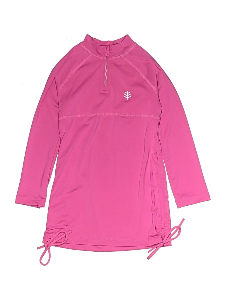 Pre-owned Coolibar Kids' Long Sleeve T-shirt In Pink