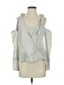 BCBGMAXAZRIA 100% Cotton Silver Sleeveless Blouse Size S - photo 1