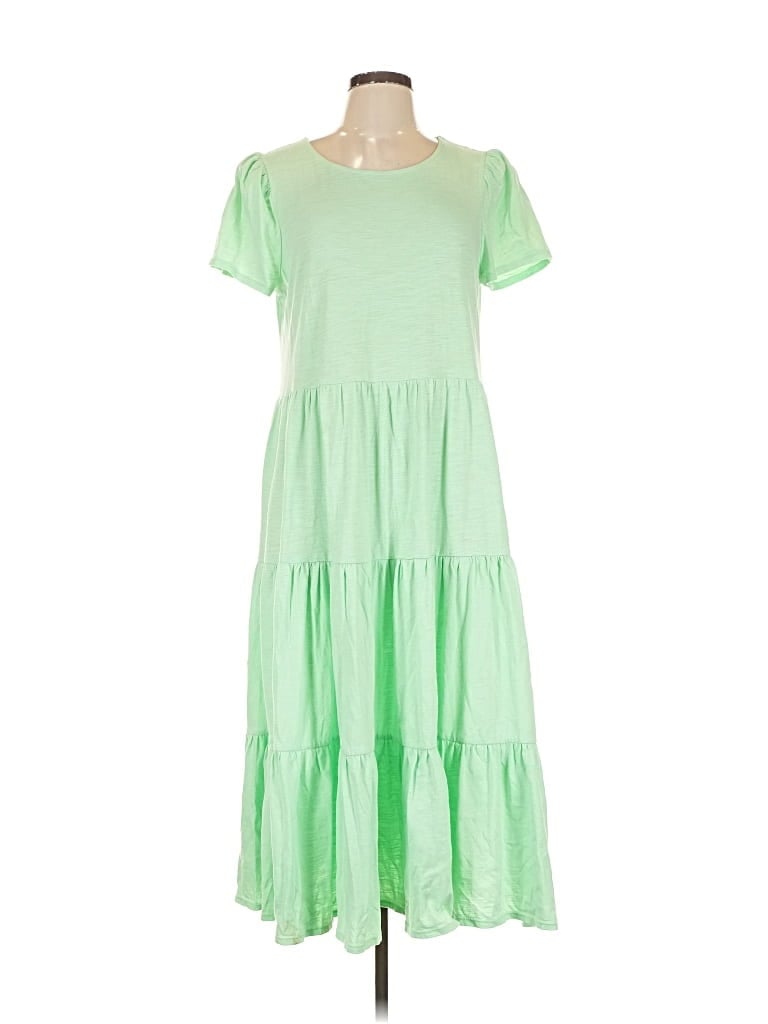 Pre-owned Riley & Rae Casual Dress In Green