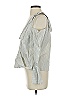 BCBGMAXAZRIA 100% Cotton Silver Sleeveless Blouse Size S - photo 5