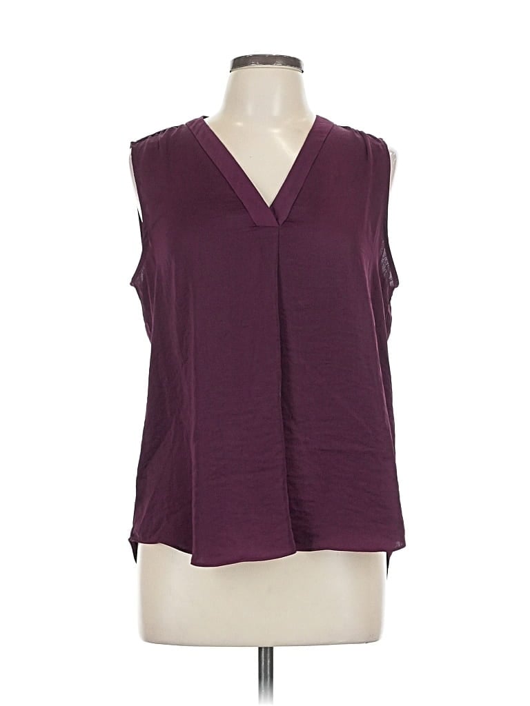 Pre-owned Vince Camuto Sleeveless Blouse In Burgundy