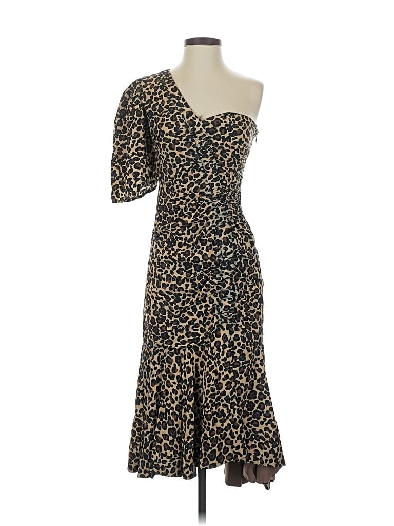 Pre-owned Simkhai Cocktail Dress In Brown