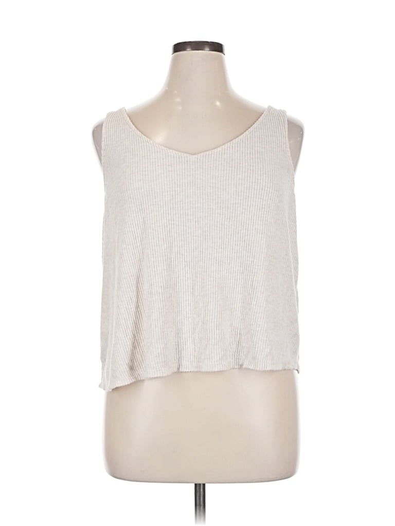 Pre-owned Auden Sleeveless T-shirt In Silver