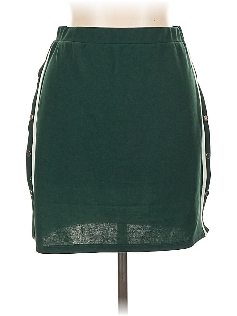 Pre-owned Zaful Casual Skirt In Green