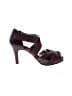 Dana Davis Burgundy Heels Size 8 1/2 - photo 1