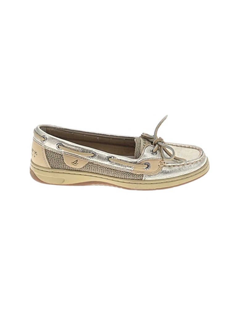 Pre-owned Sperry Top-sider® Flats Gold Shoes