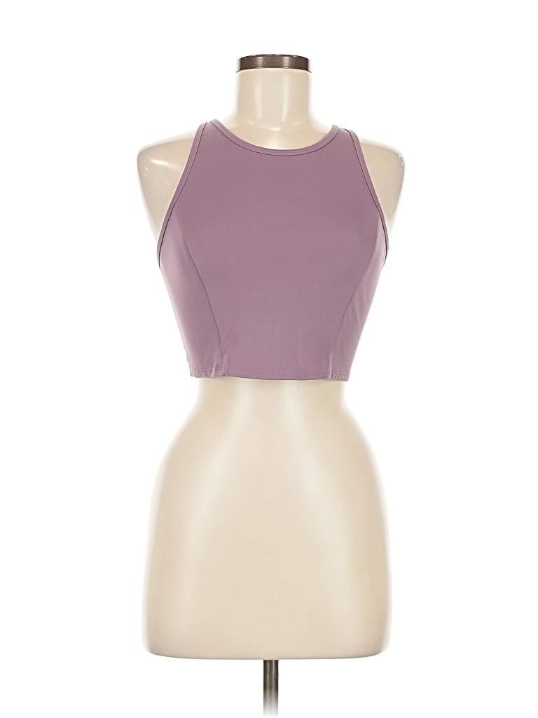 Pre-owned All In Motion Tank Top Purple Halter Neckline Tops