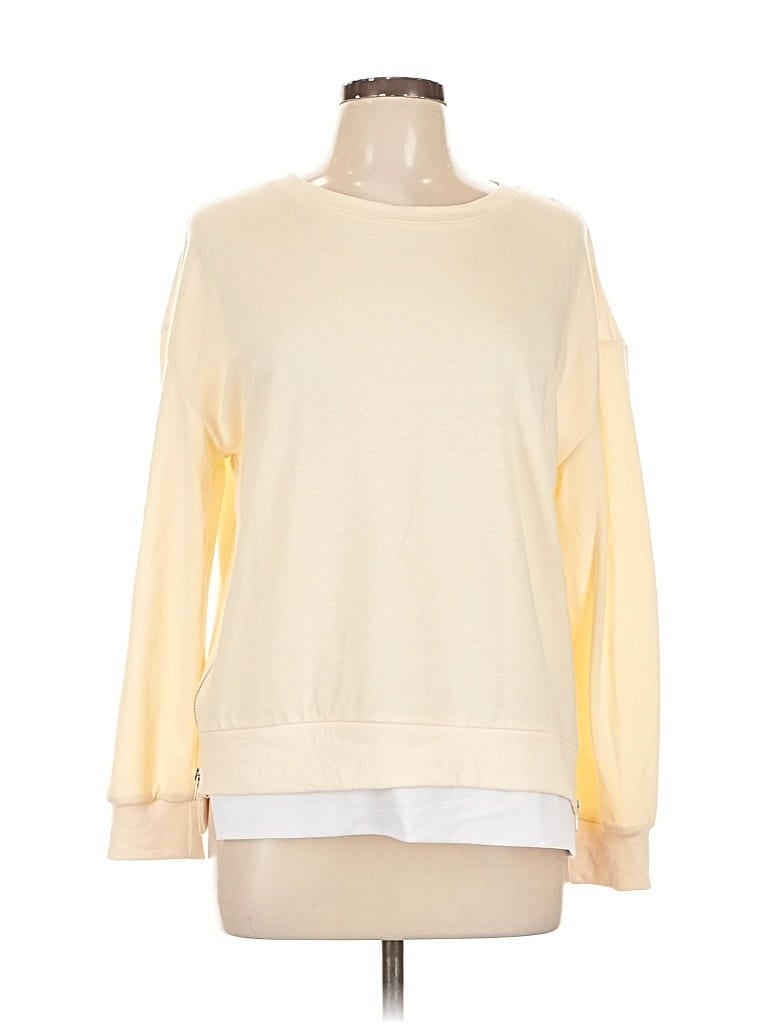 Pre-owned Unbranded Long Sleeve T-shirt In White