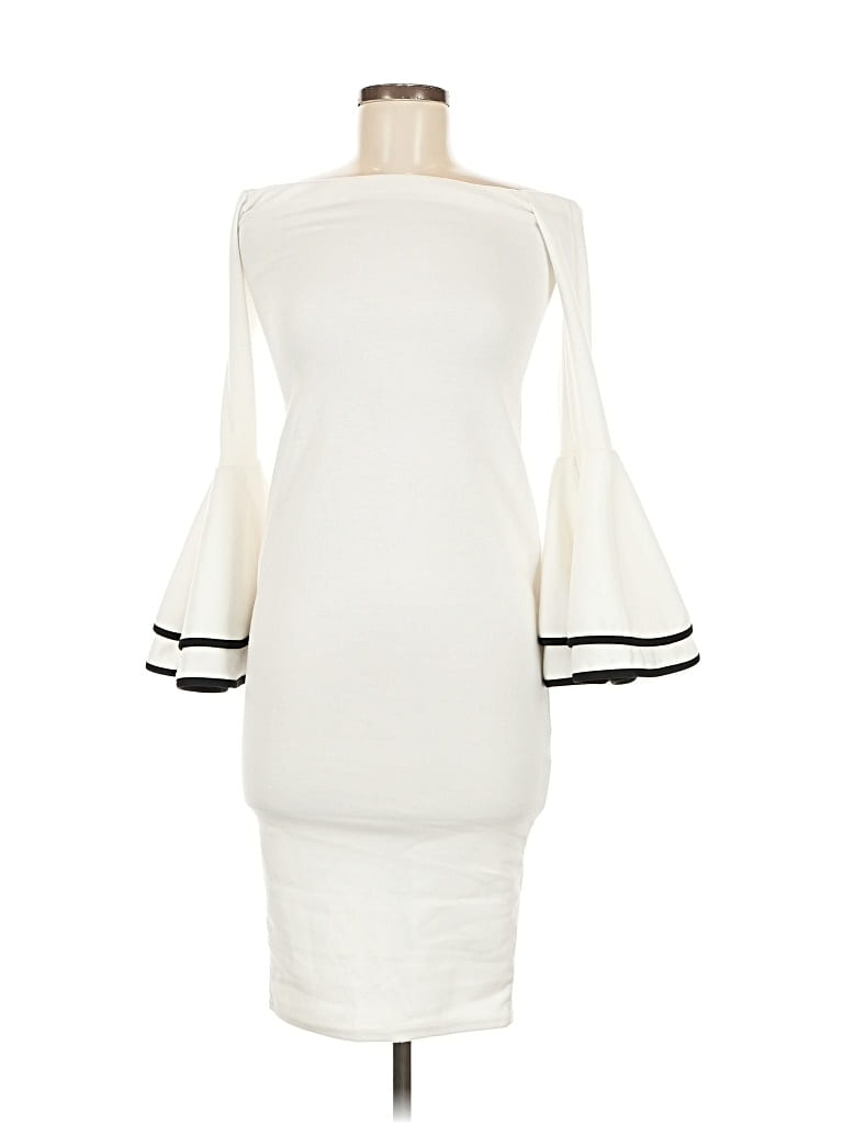 Pre-owned Boohoo Cocktail Dress In White