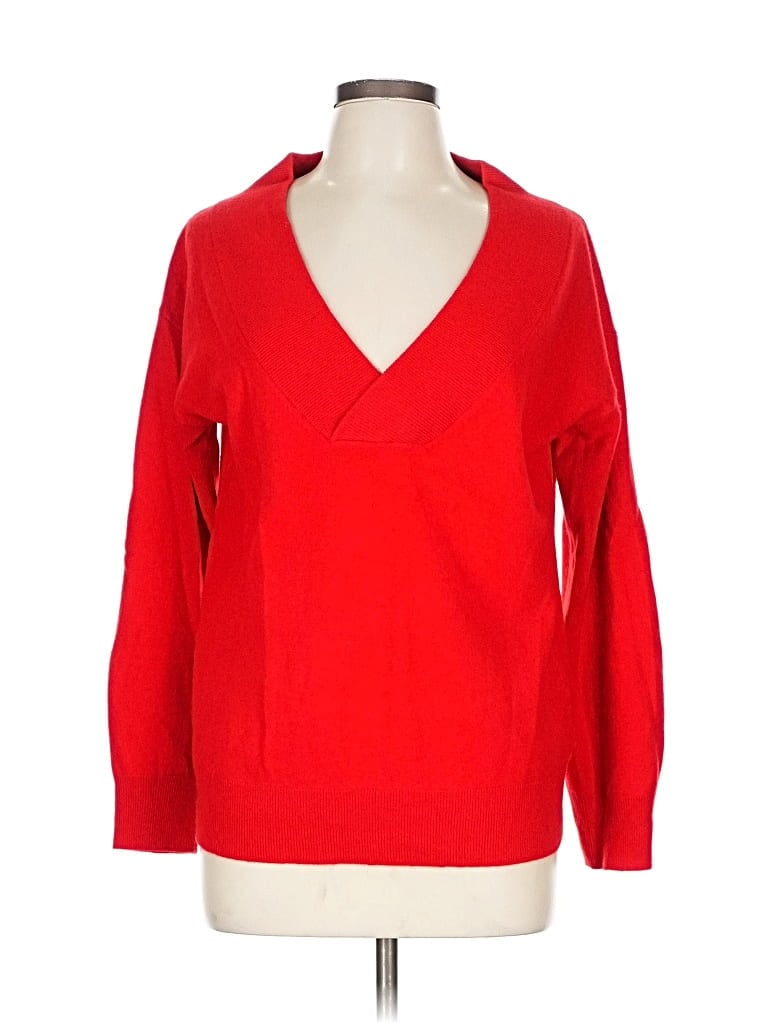 Pre-owned Assorted Brands Wool Pullover Sweater In Red