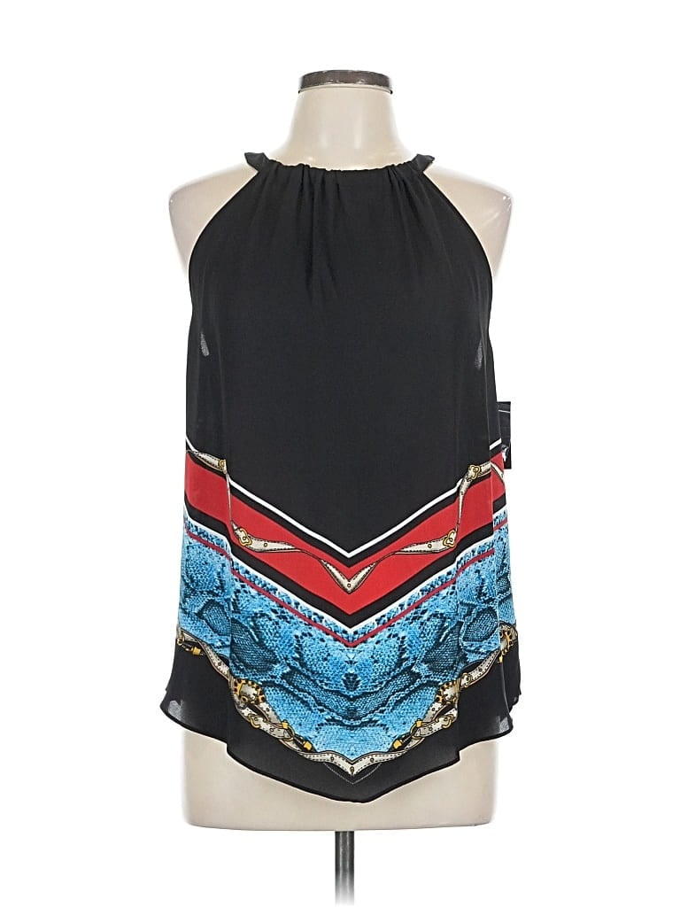 Pre-owned Inc International Concepts Sleeveless Blouse In Black