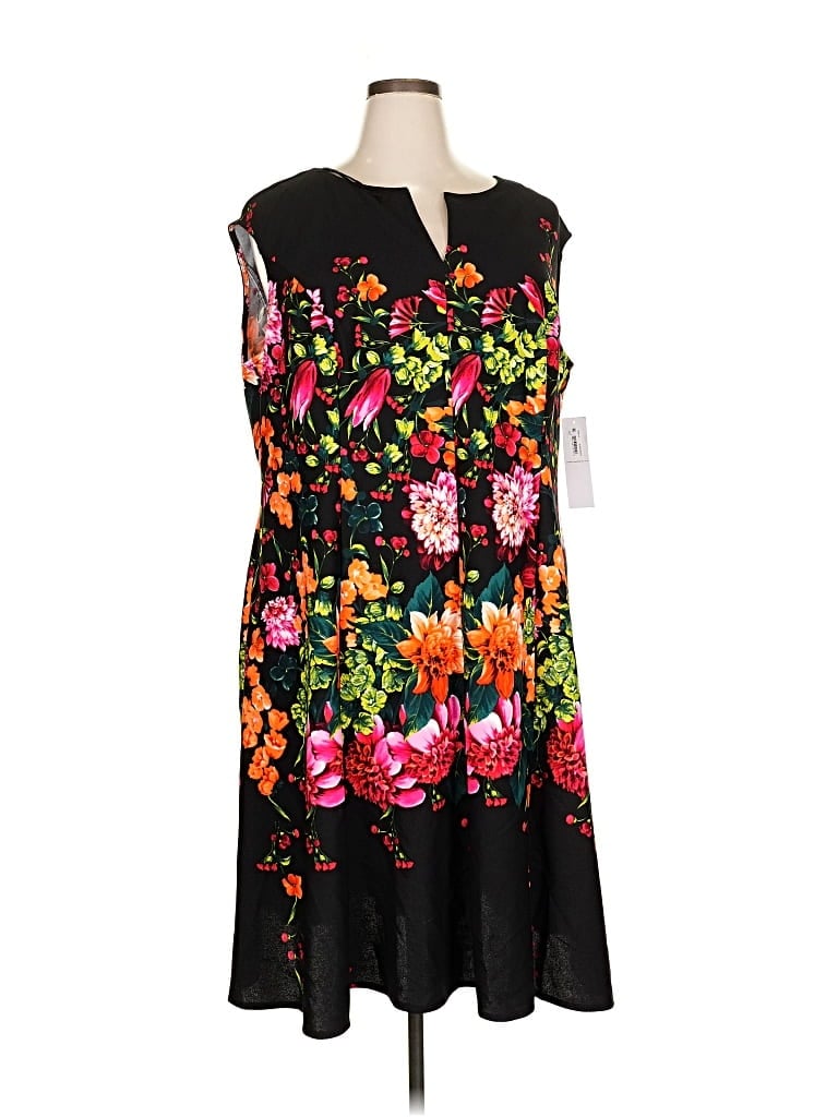 London Times Cocktail Dress In Multi