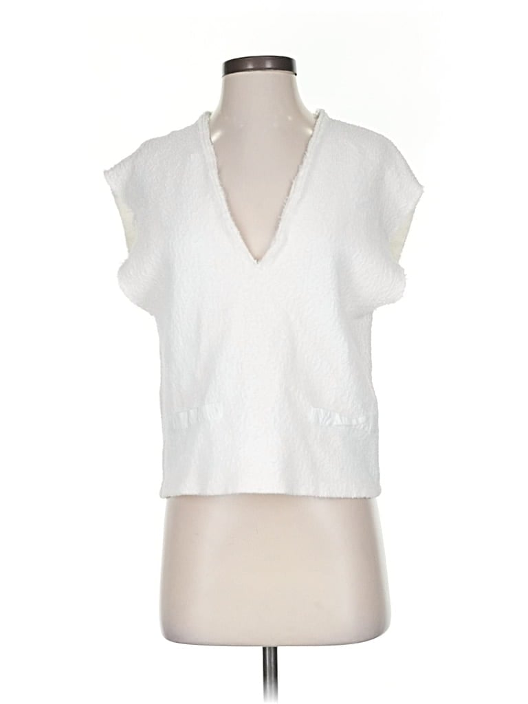 Pre-owned Zara Sweater Vest In White