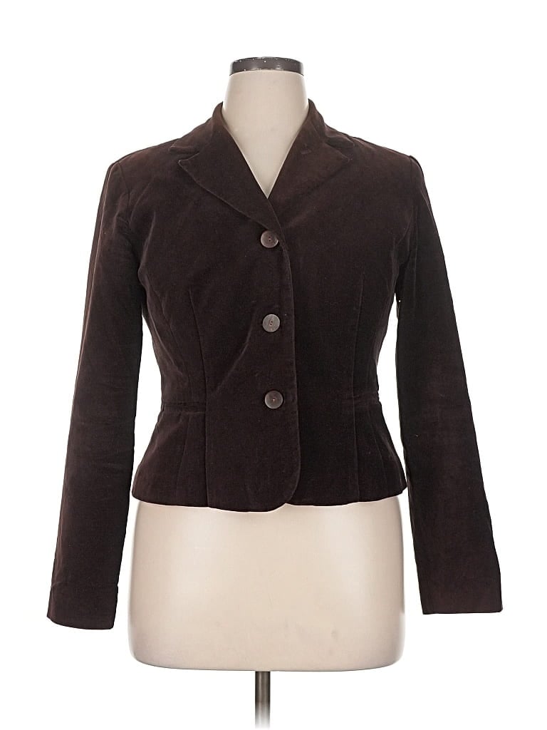 Pre-owned Assorted Brands Blazer Jacket In Brown