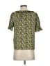 J.Crew 100% Polyester Yellow Short Sleeve Blouse Size XXS - photo 2