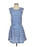 Assorted Brands Hearts Blue Casual Dress Size S - photo 1