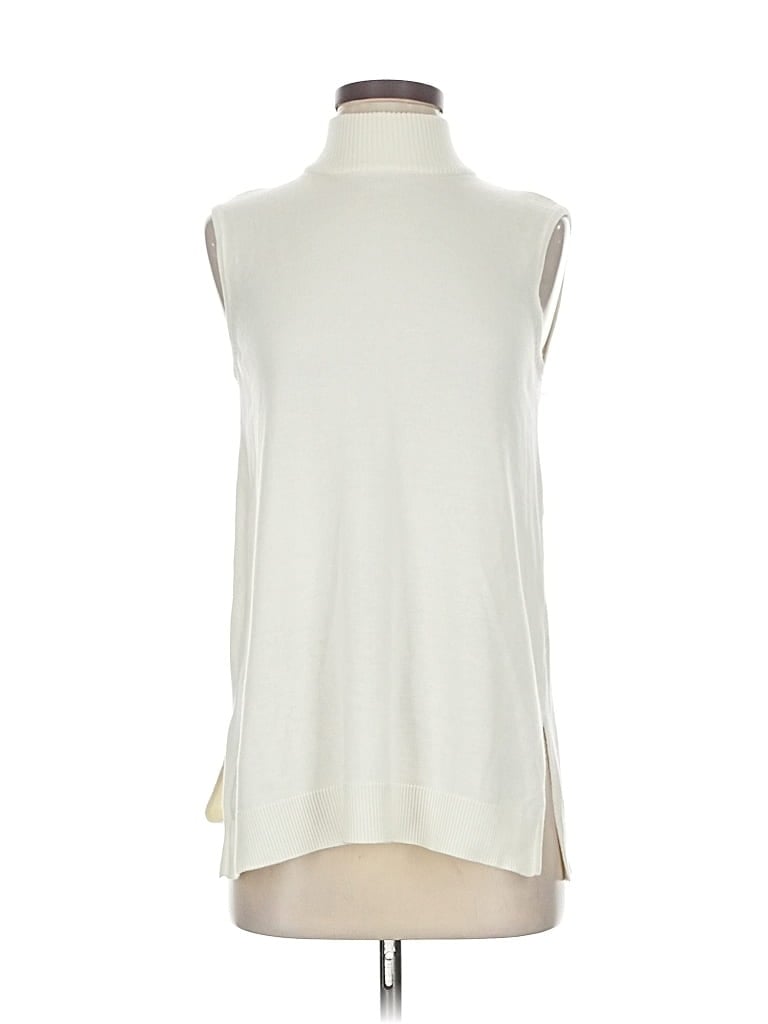 Pre-owned Joseph A Sweater Vest In White