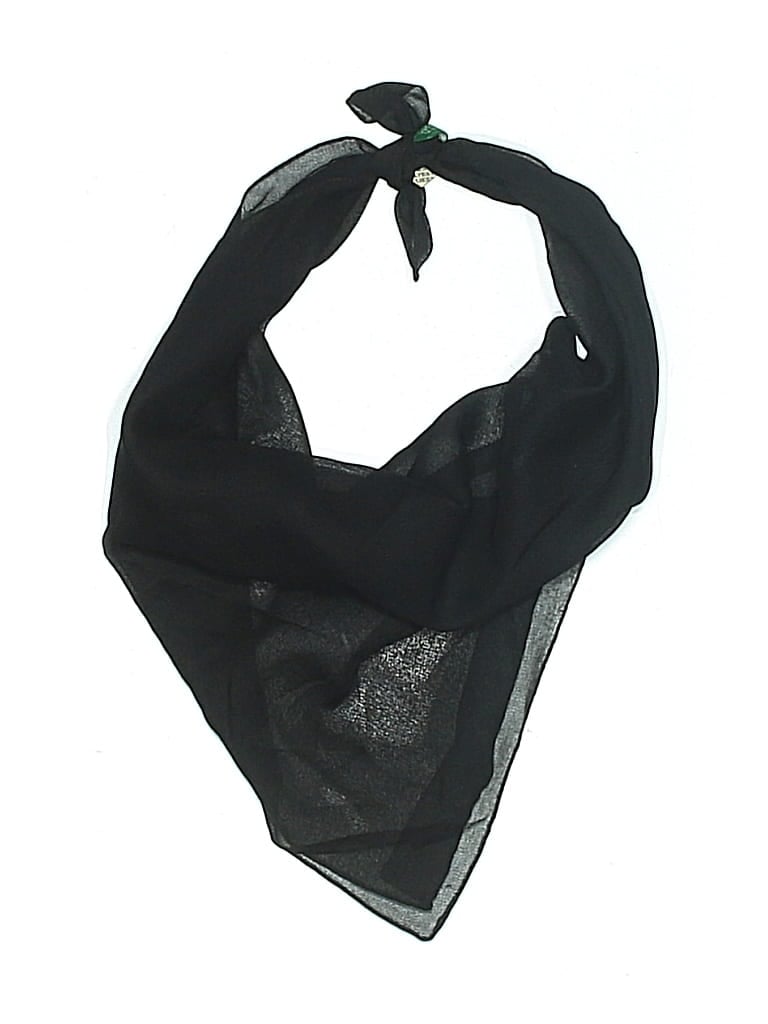 Pre-owned United Colors Of Benetton Scarf In Black