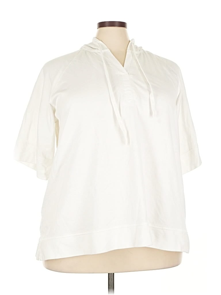 Pre-owned Jane And Delancey Long Sleeve T-shirt In White