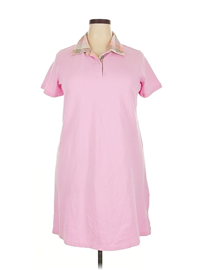 Pre-owned Lands' End Casual Dress In Pink