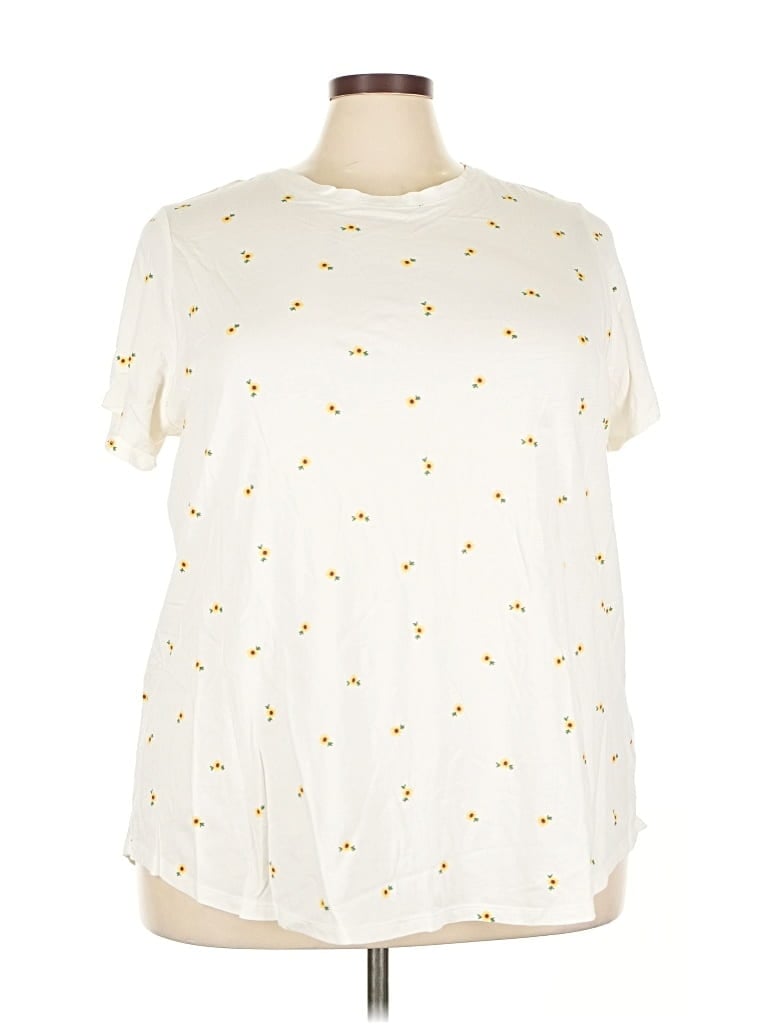 Pre-owned Old Navy Short Sleeve T-shirt In White