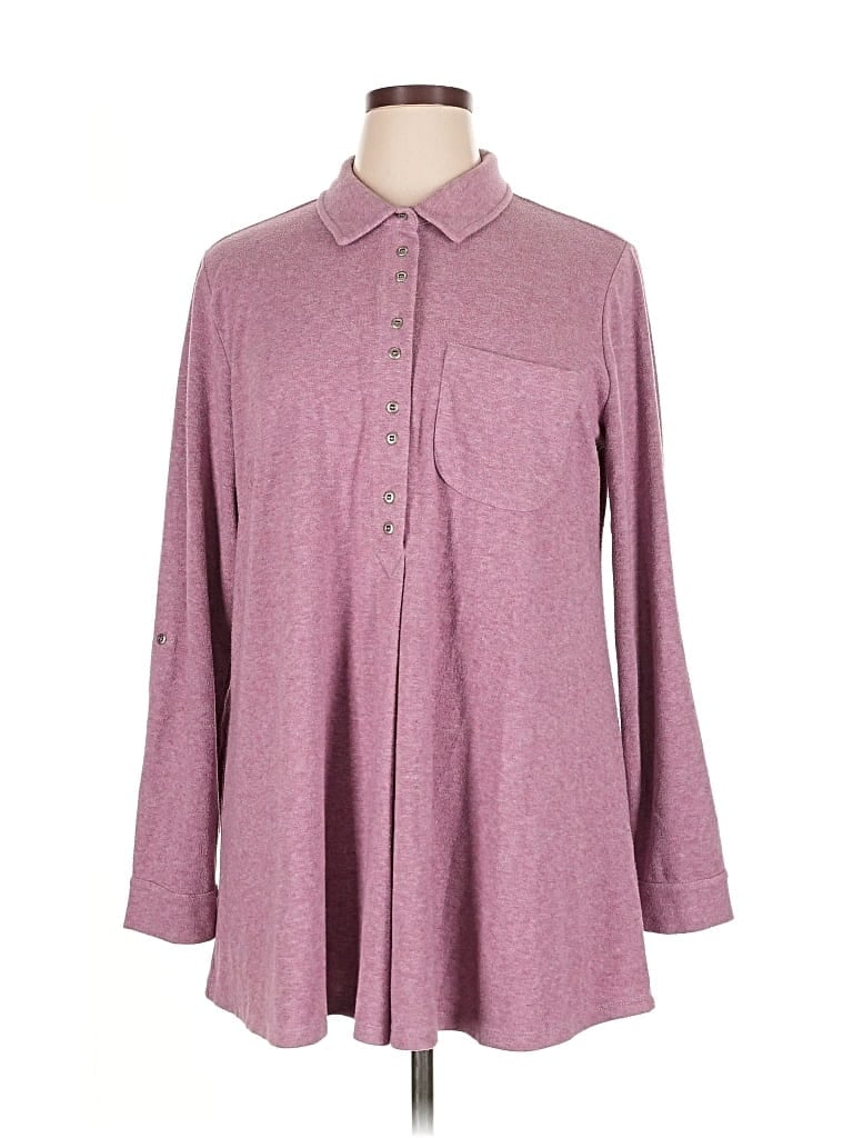 Pre-owned Soft Surroundings Pullover Sweater In Purple