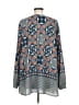 Ruby Rd. Blue Orange Long Sleeve Blouse Size M (estimated) - photo 2