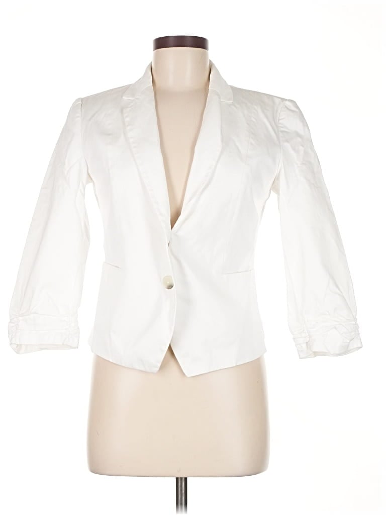 Pre-owned Express Blazer Jacket In White