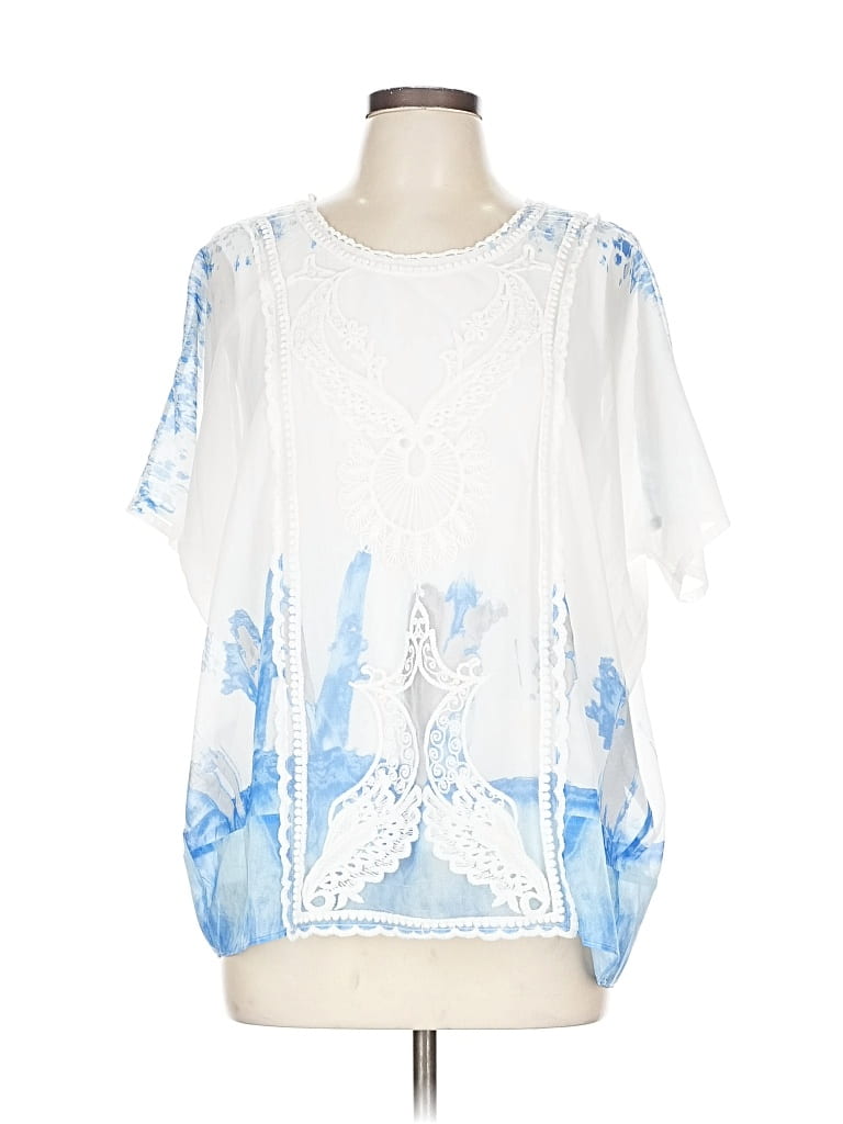 Pre-owned Tribal Short Sleeve T-shirt In White