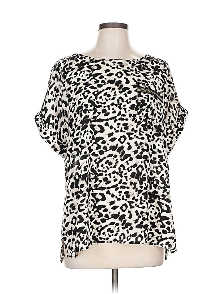 Pre-owned Roz & Ali Short Sleeve T-shirt In White