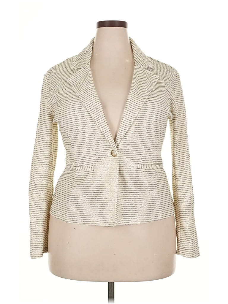 Pre-owned Maurices Blazer Jacket In White